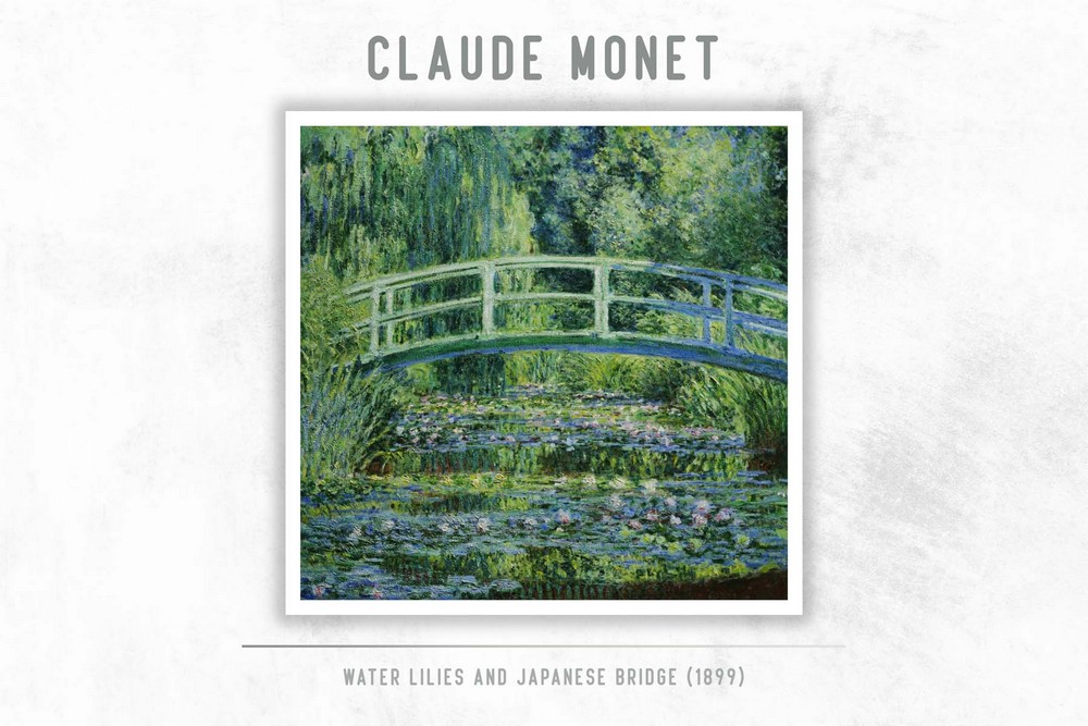 Water Lilies and Japanese Bridge by Claude Monet