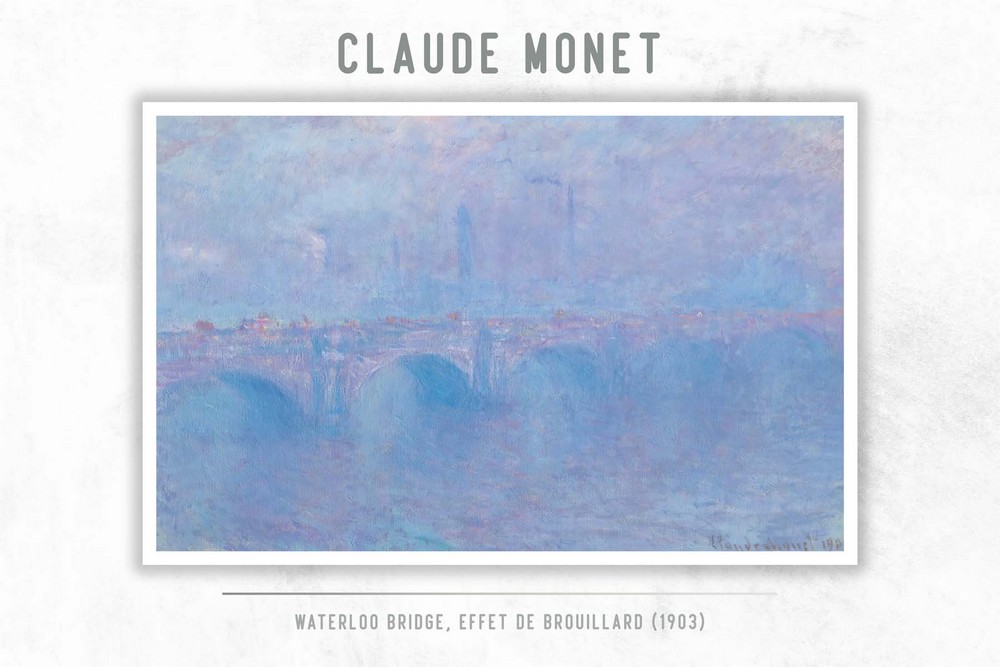 Waterloo Bridge, effet de brouillard by Claude Monet