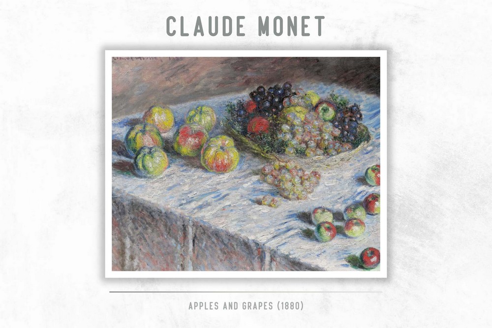 Apples and Grapes by Claude Monet