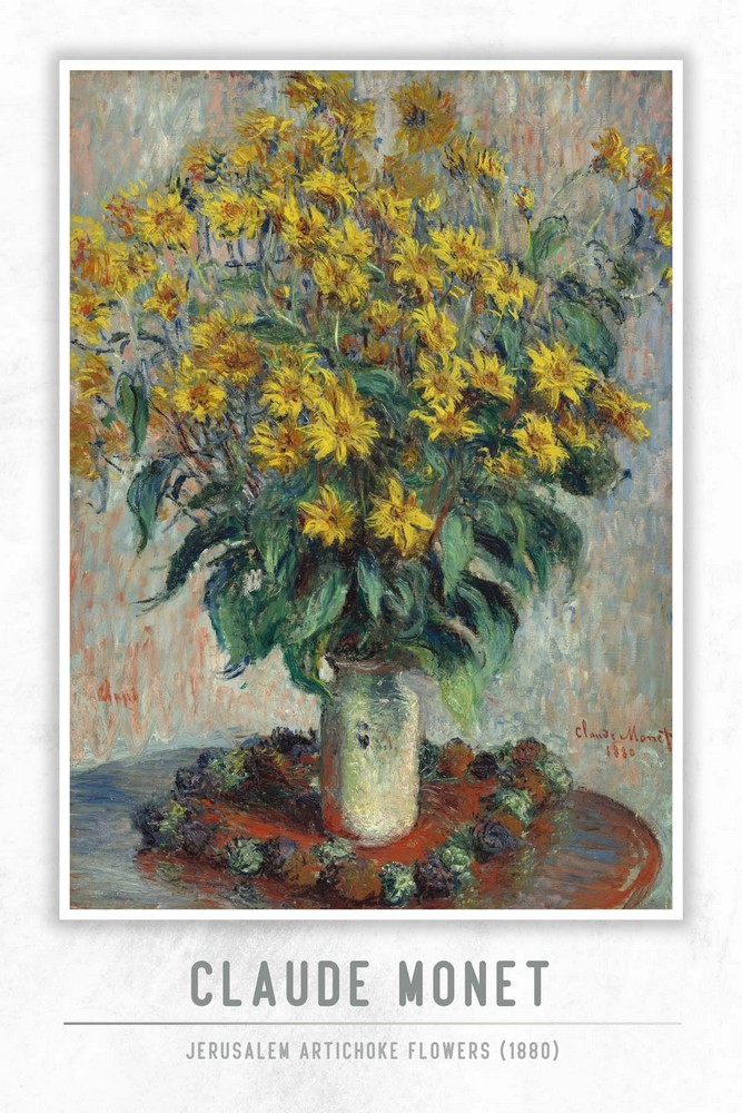 Jerusalem Artichoke Flowers by Claude Monet
