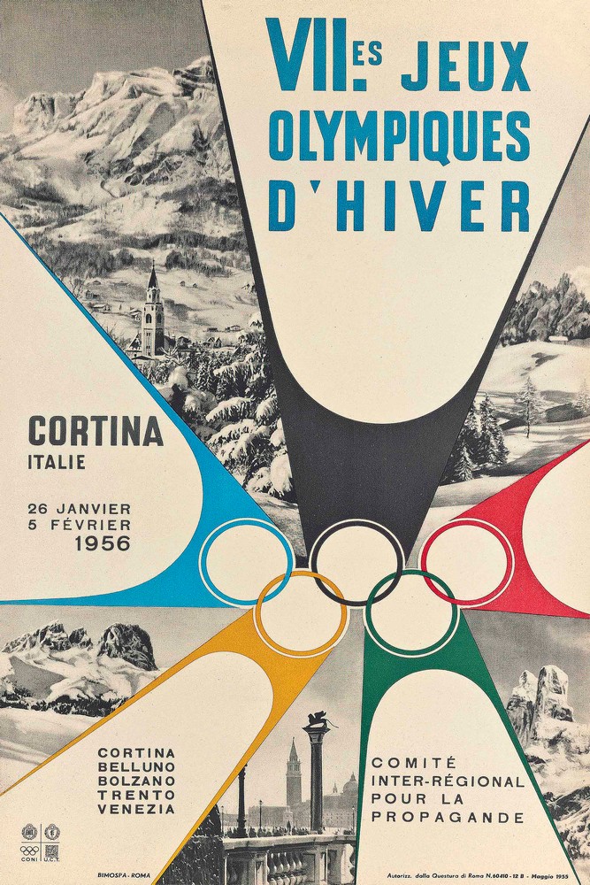 VIIes Jeux Olympiques D'Hiver, Cortina by Anonymous