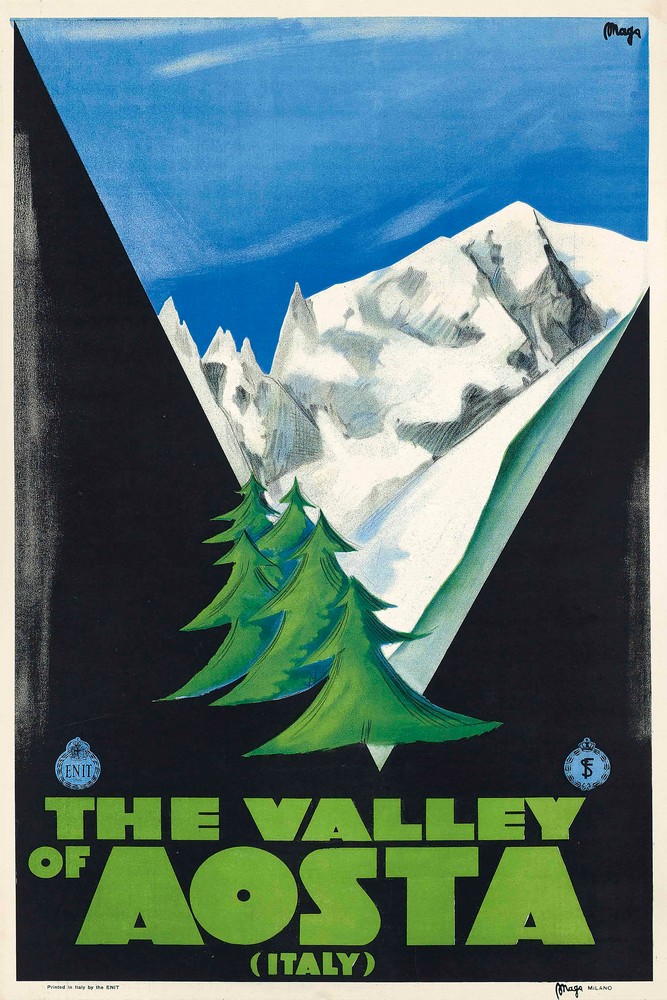 The Valley of Aosta by Maga (Giuseppe Magagnoli)