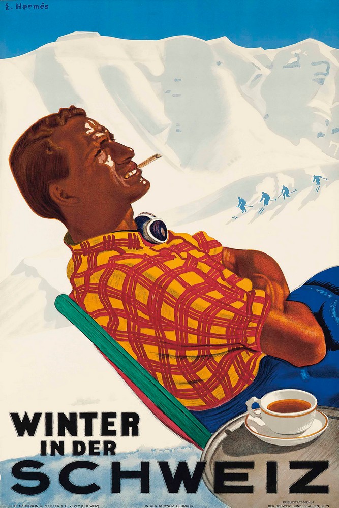 Winter in der Schweiz by Erich Hermès