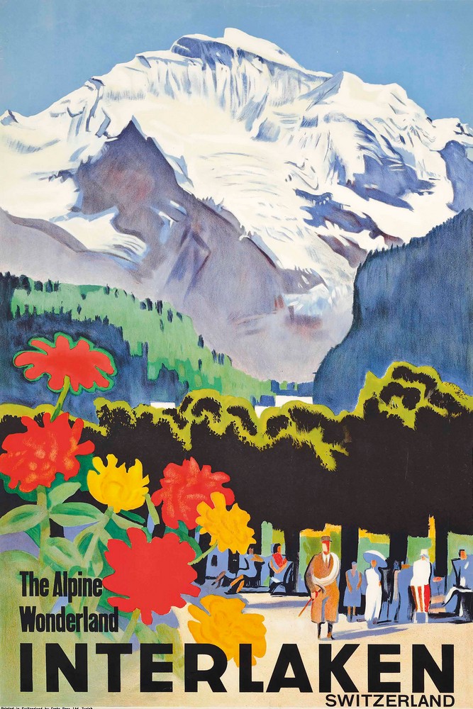 Interlaken, the Alpine Wonderland by Otto Baumberger