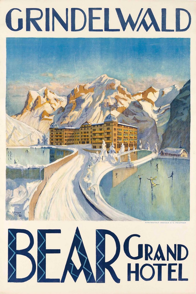 Grindelwald, Bear Grand Hotel by E. Enblom
