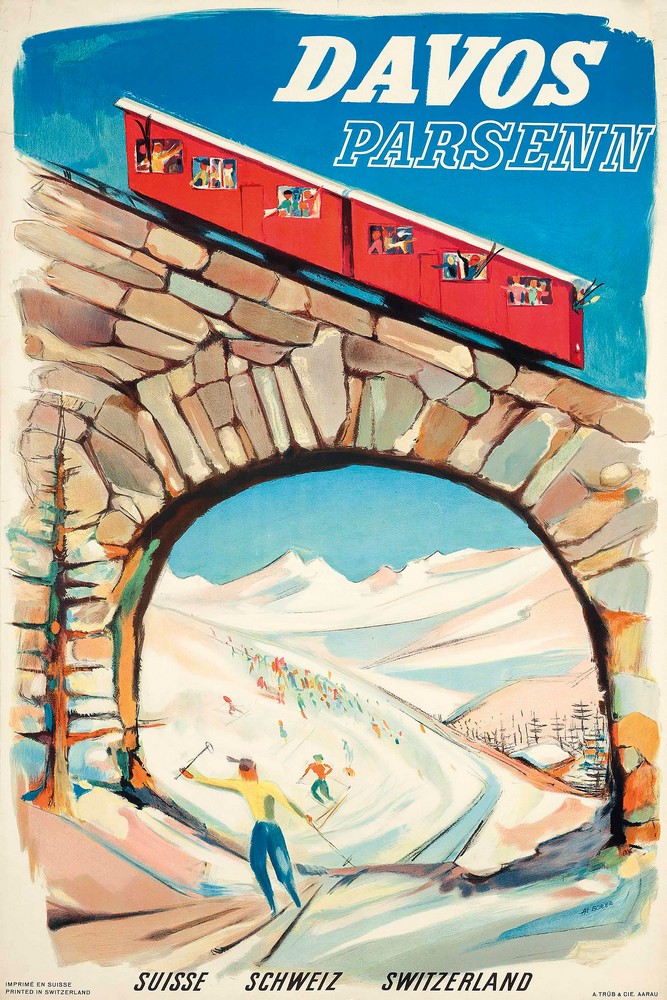 Davos Parsenn by Albert Borer