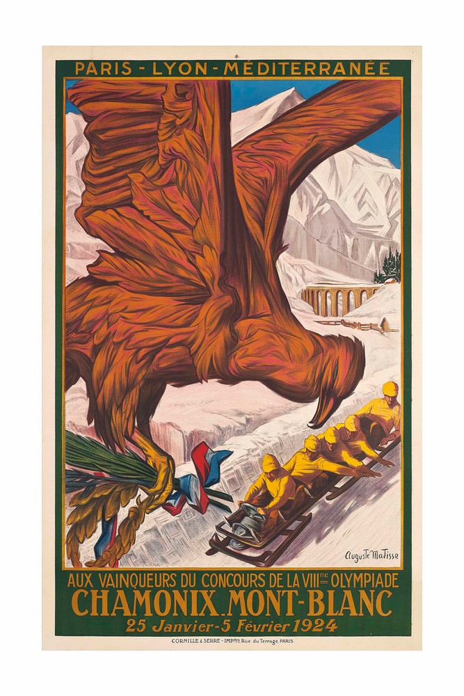 Chamonix Mont-Blanc, VIIIme Olympiade by Auguste Matisse