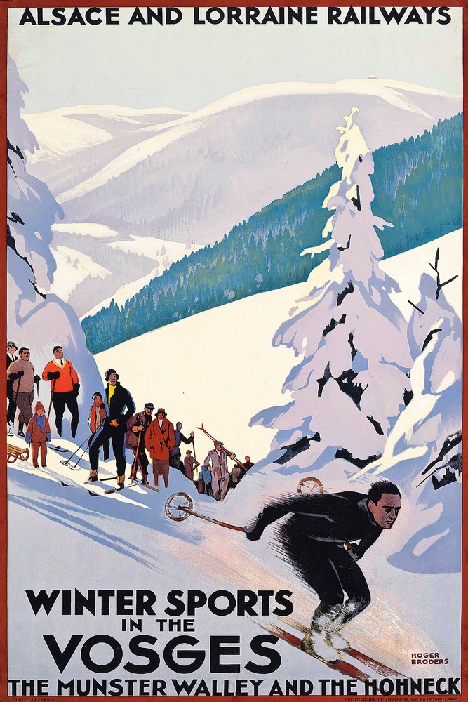 Winter Sports in the Vosges by Roger Broders