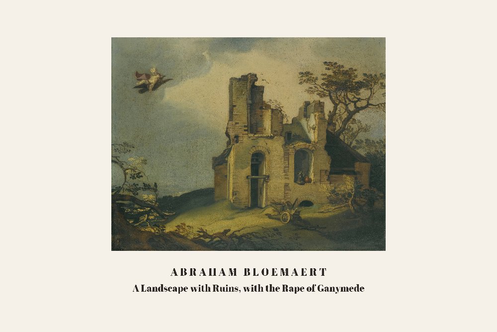 A Landscape with Ruins, with the Rape of Ganymede by Abraham Bloemaert