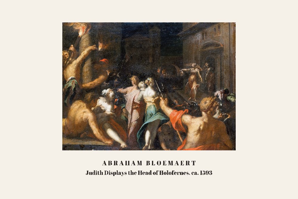 Judith Displays the Head of Holofernes by Abraham Bloemaert