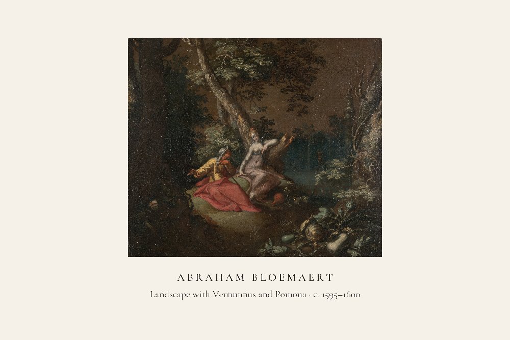 Landscape with Vertumnus and Pomona by Abraham Bloemaert