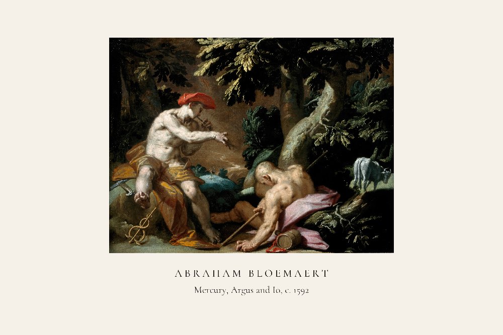 Mercury, Argus and Io by Abraham Bloemaert