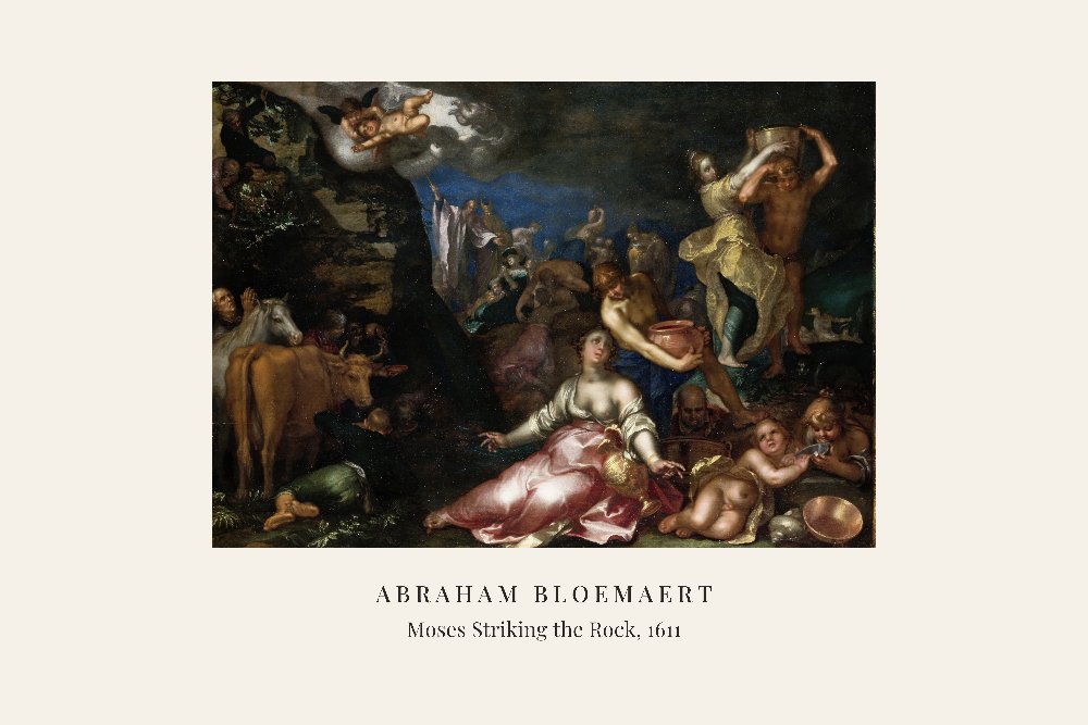 Moses Striking the Rock by Abraham Bloemaert