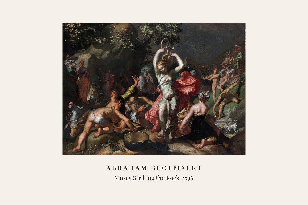 Moses Striking the Rock by Abraham Bloemaert