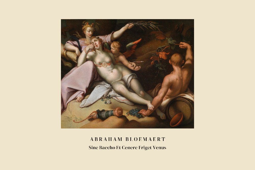 Sine Baccho Et Cenere Friget Venus by Abraham Bloemaert