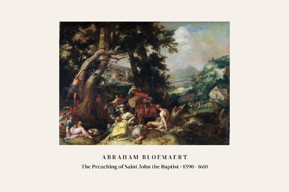 The Preaching of Saint John the Baptist by Abraham Bloemaert