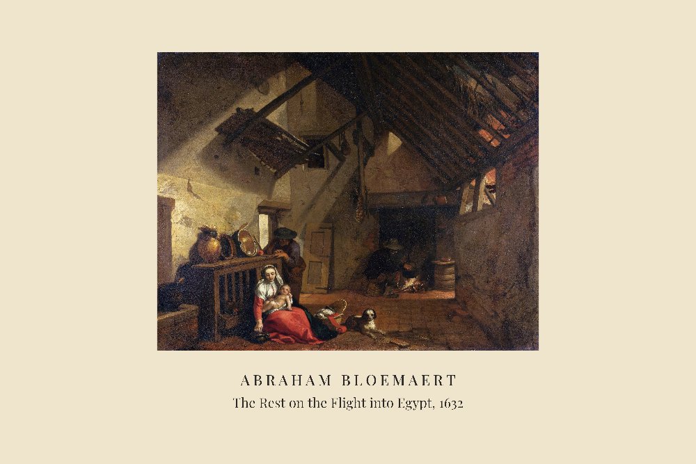 The Rest on the Flight into Egypt by Abraham Bloemaert