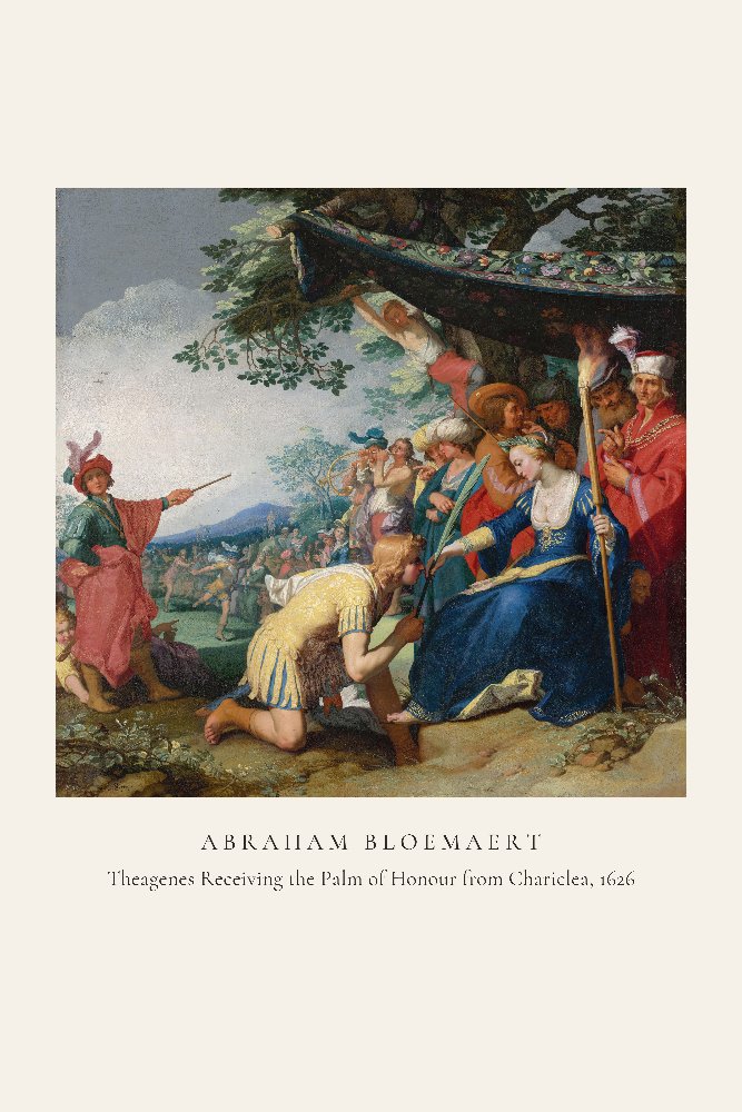 Theagenes Receiving the Palm of Honour from Chariclea by Abraham Bloemaert