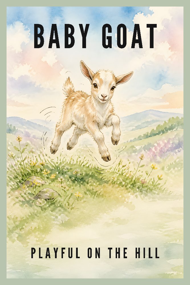 baby goat — Spring Kid by Fab Posters