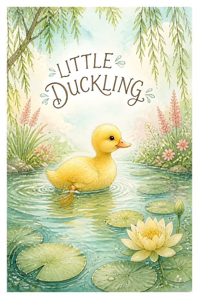 Pondside Duckling by Fab Posters