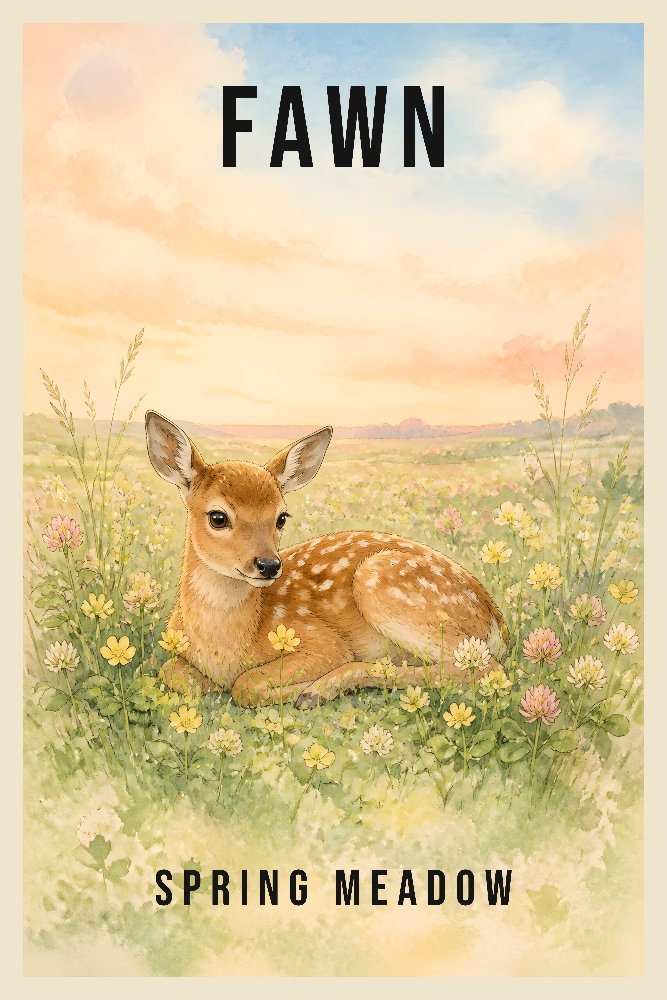 fawn — Dappled Dawn by Fab Posters
