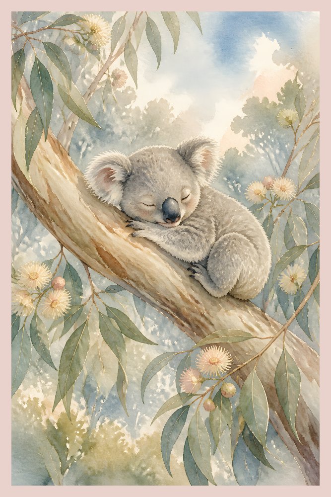 koala — Eucalyptus Nap by Fab Posters