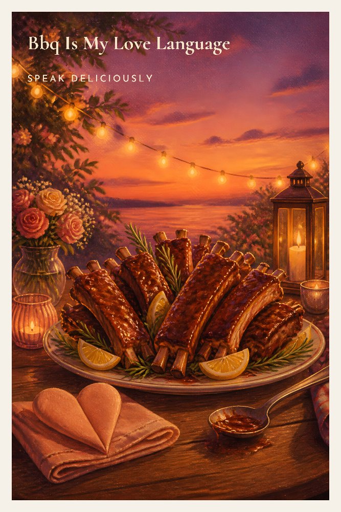 BBQ Is My Love Language by Fab Posters