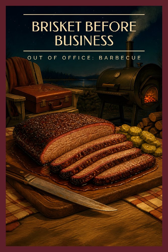 Brisket Before Business — Brisket First by Fab Posters