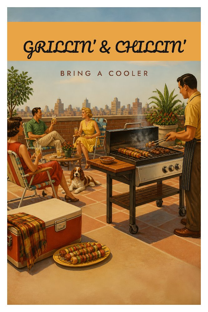 Grillin’ & Chillin’ — Grillin' & Chillin' by Fab Posters