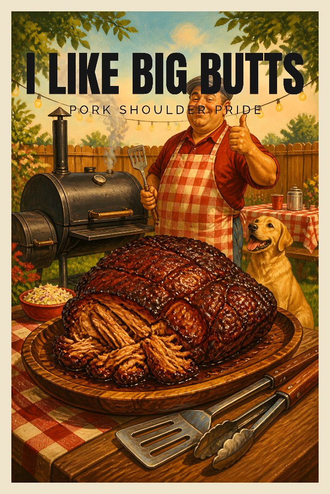 I Like Big Butts — Big Butts BBQ by Fab Posters