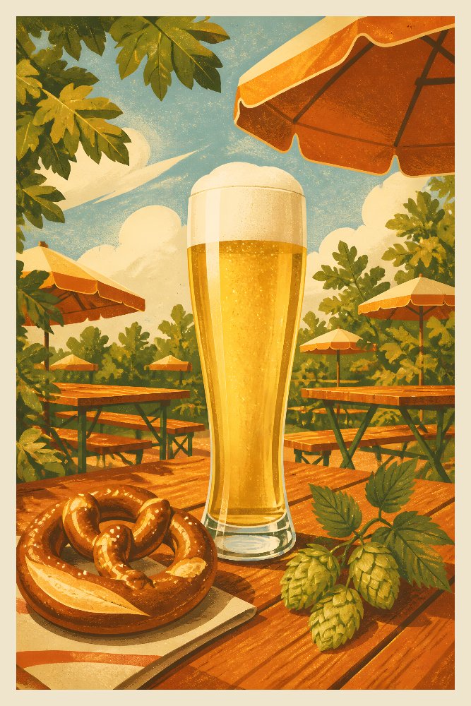Classic Beer Styles — Sunlit Pilsner by Fab Posters