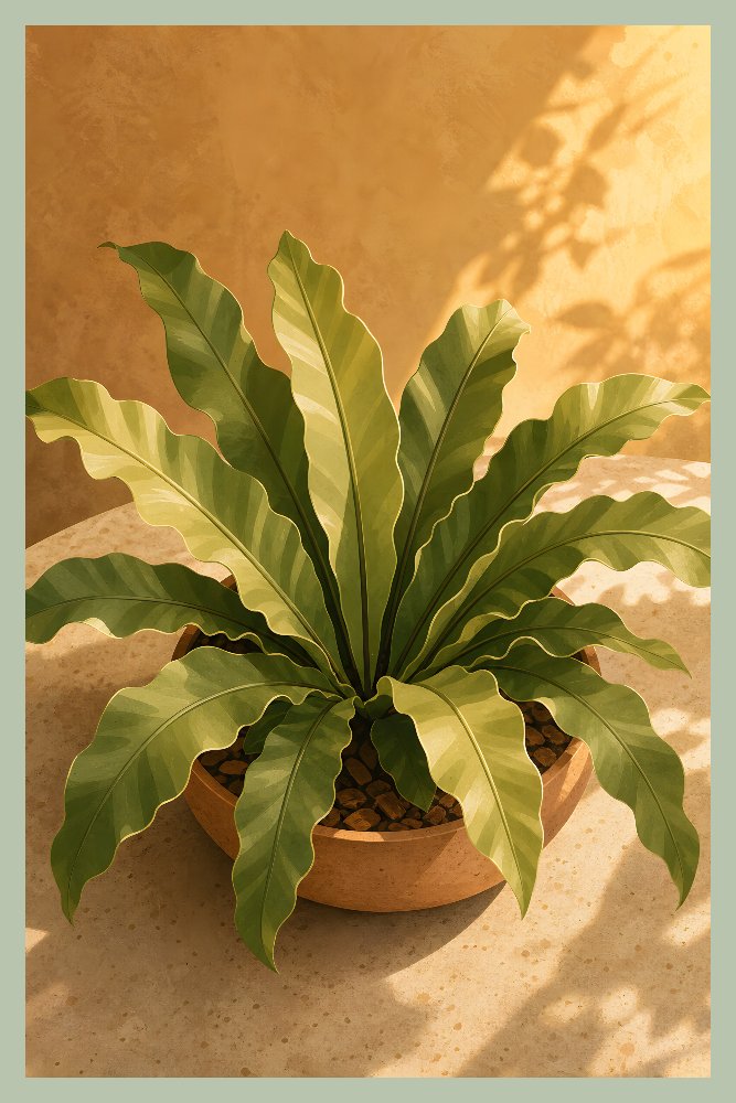 Bird's Nest Fern — Bird's Nest Embrace by Fab Posters