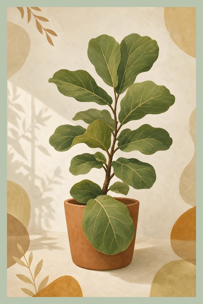 Fiddle Leaf Fig — Fiddle Leaf Study by Fab Posters
