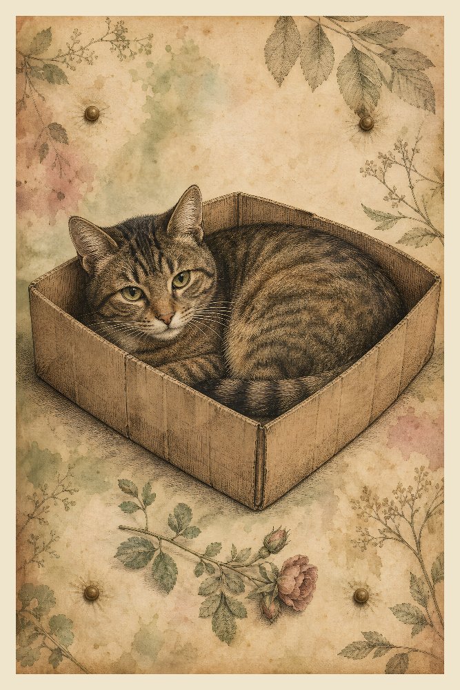 Cat in a Box — Box Specimen by Fab Posters
