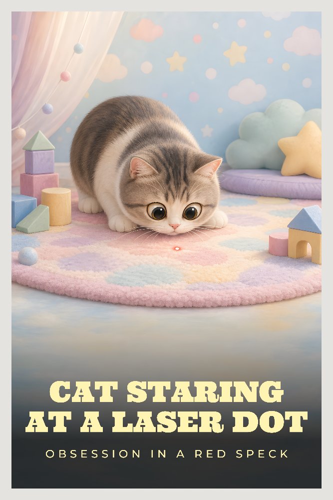 Cat Staring at a Laser Dot — The Dot by Fab Posters