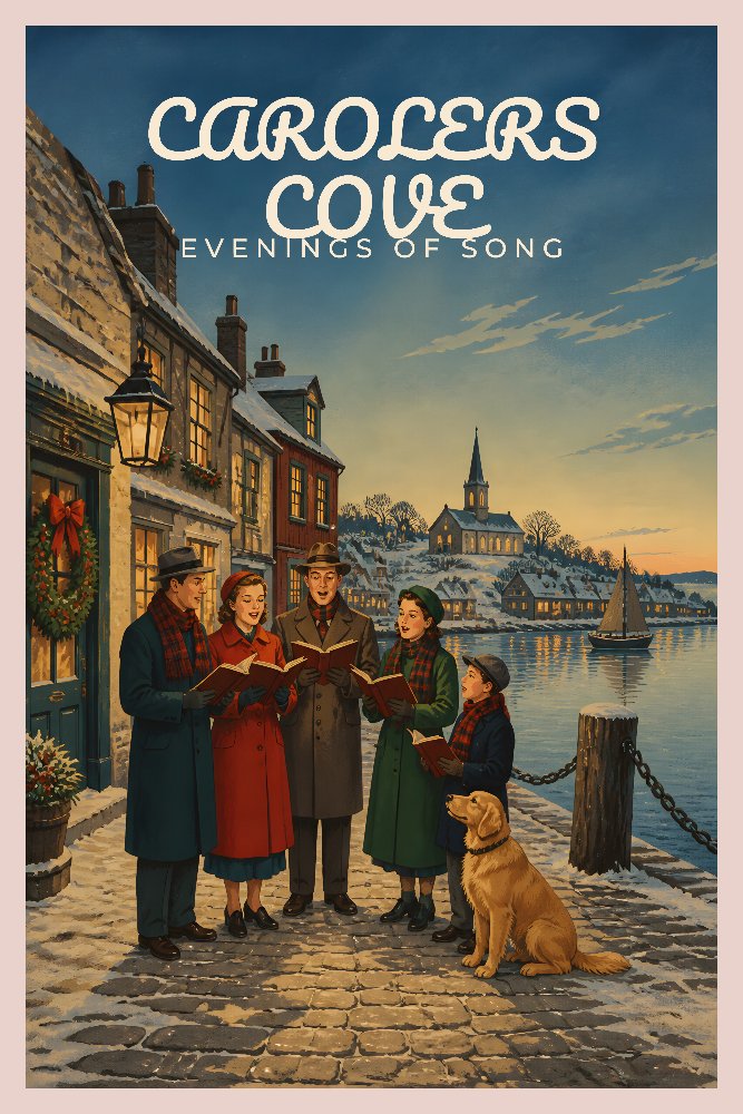 Carolers Cove Evenings by Fab Posters