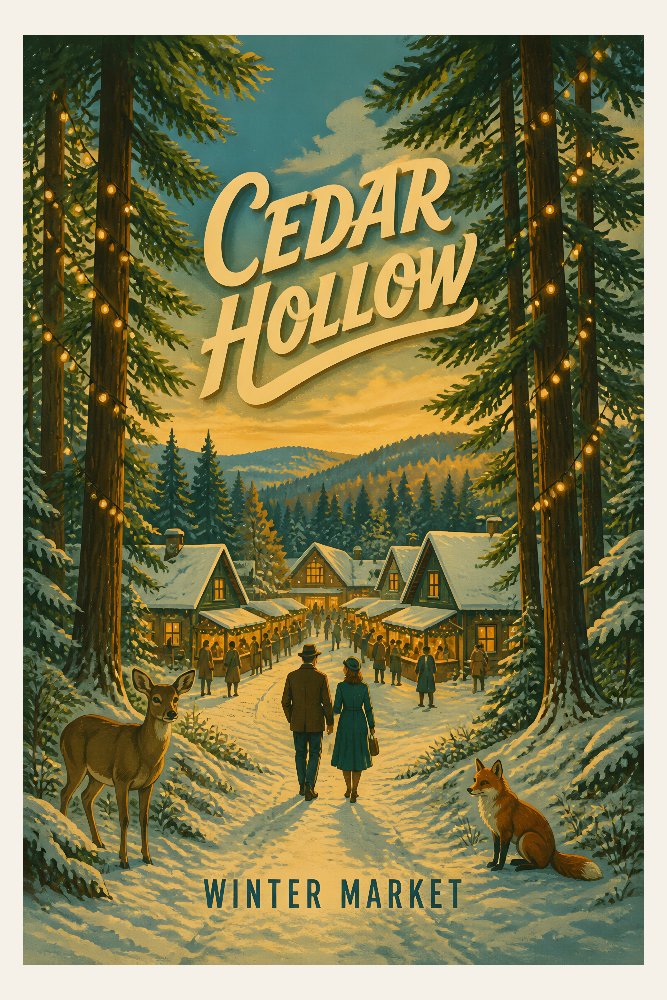 Cedar Hollow Lane by Fab Posters