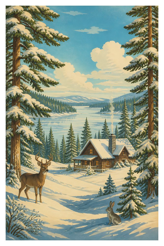 Crystal Pines Afternoon by Fab Posters
