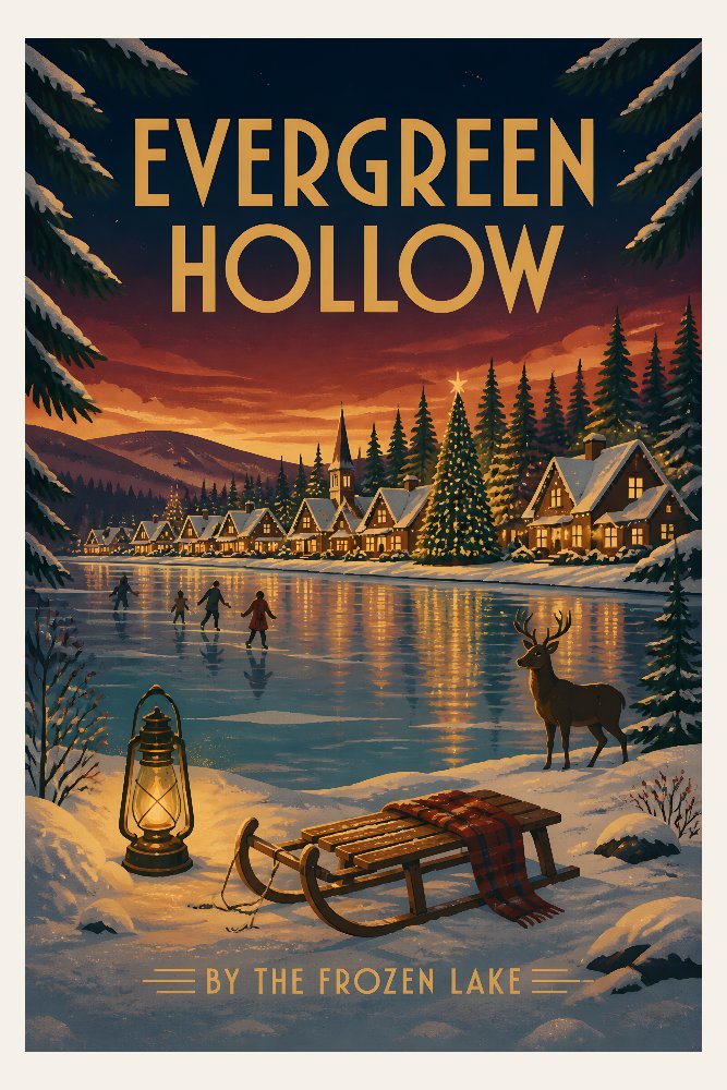 Evergreen Hollow Vista by Fab Posters