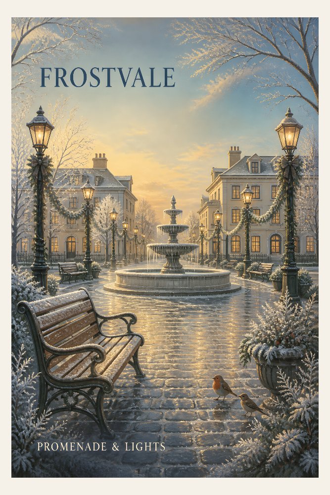 Frostvale Promenade by Fab Posters
