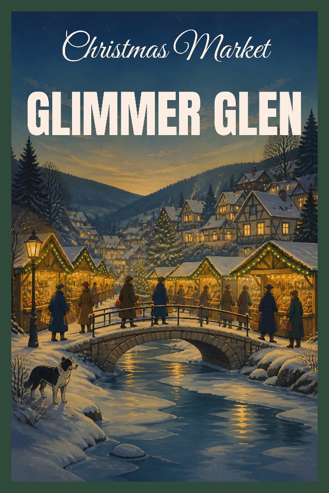 Glimmer Glen Market by Fab Posters