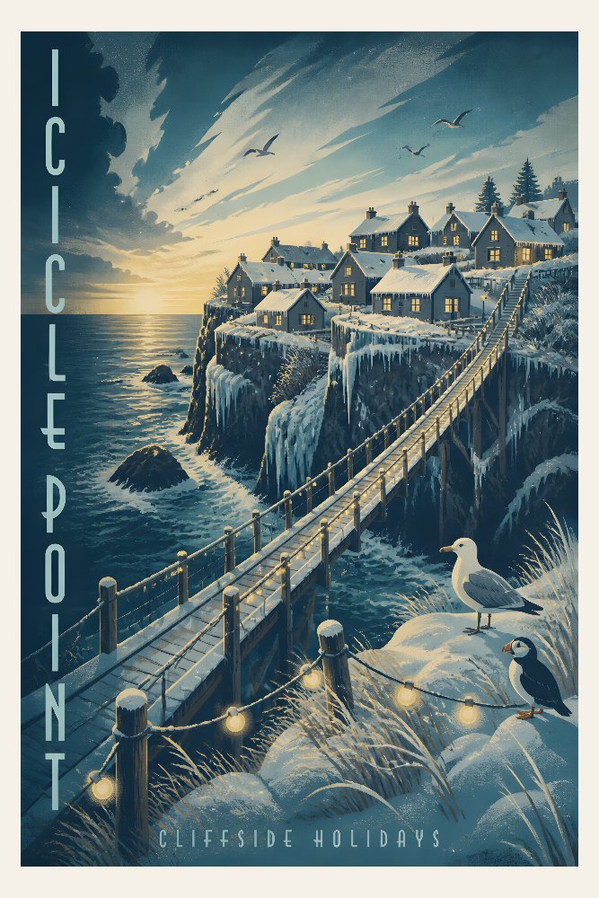 Icicle Point Lookout by Fab Posters