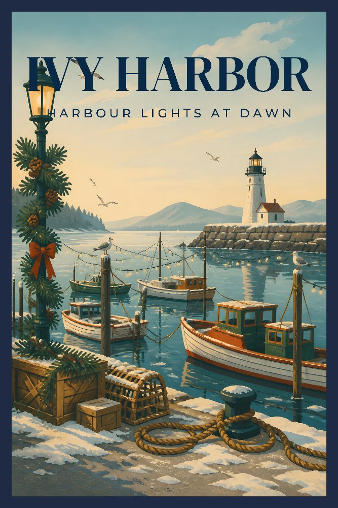Ivy Harbor Morning by Fab Posters