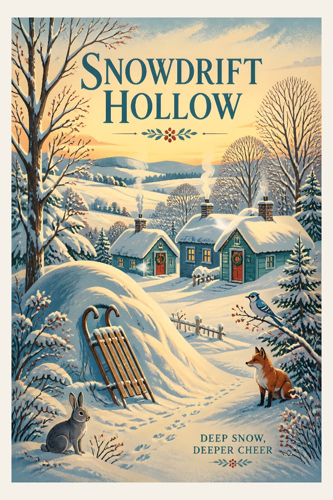 Snowdrift Hollow by Fab Posters