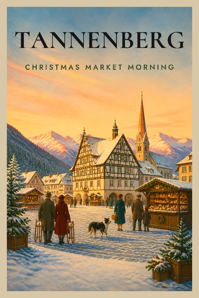 Tannenberg Morning Market by Fab Posters
