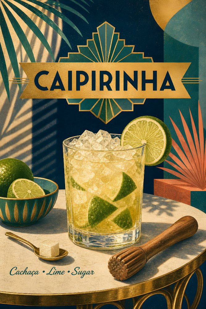 Caipirinha — Lime & Sugar by Fab Posters