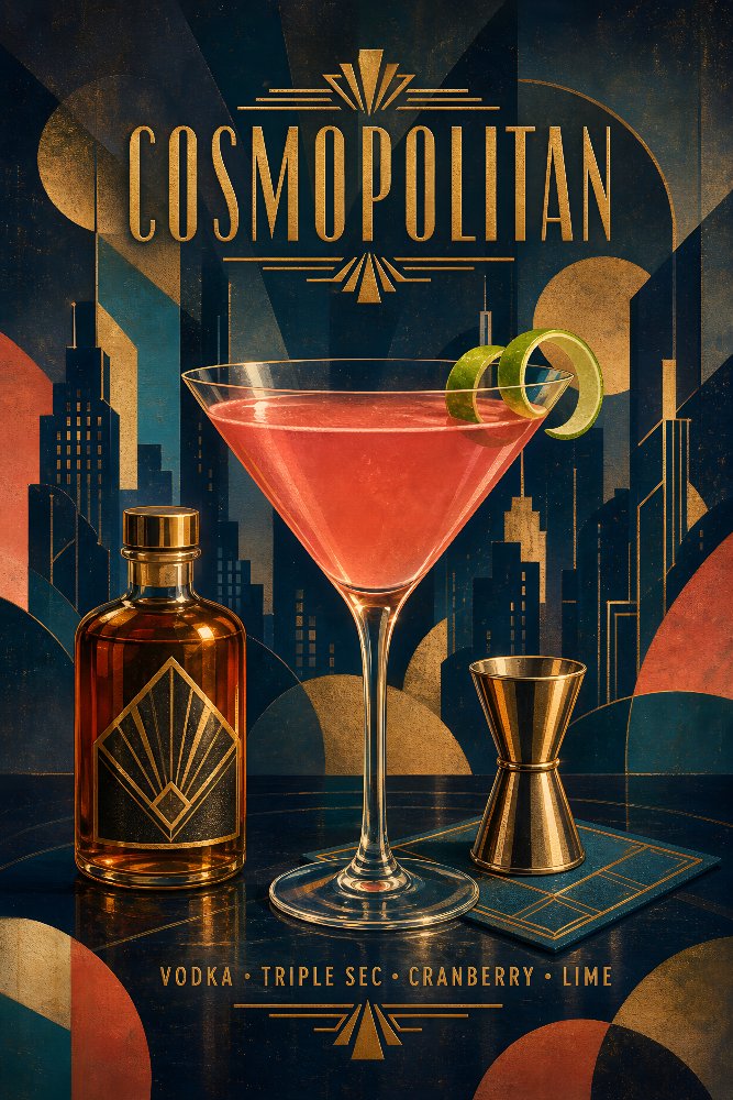 Cosmopolitan — City Pink by Fab Posters