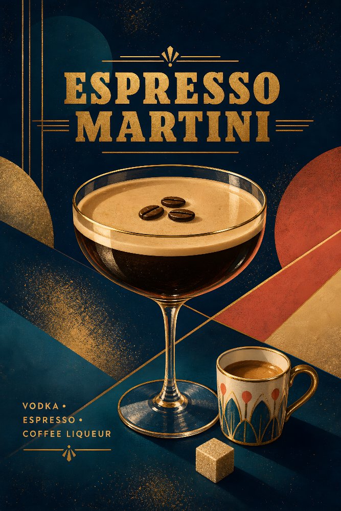 Espresso Martini — Midnight Shake by Fab Posters