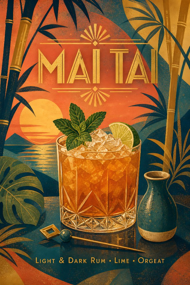 Mai Tai — Island Gold by Fab Posters