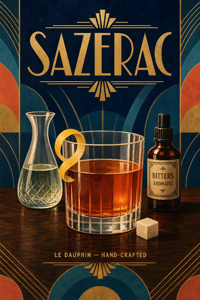 Sazerac — Golden Peel by Fab Posters